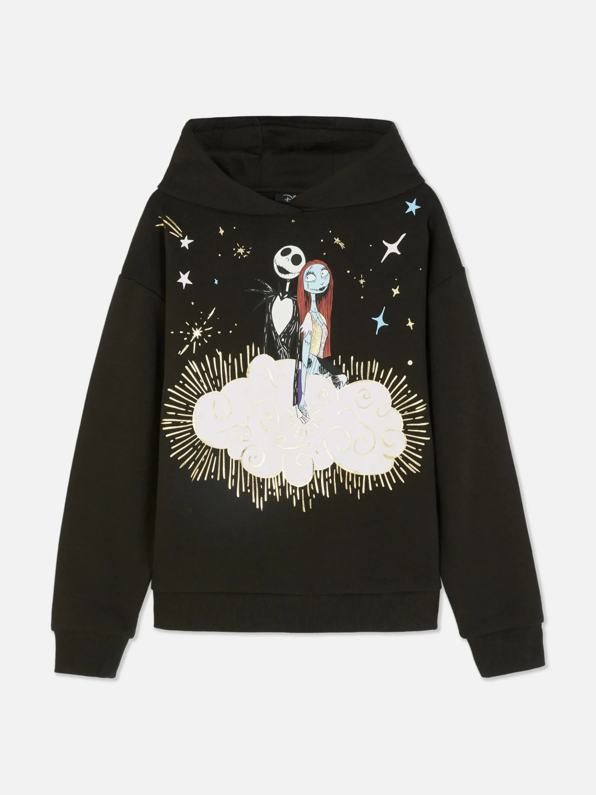The Nightmare Before Christmas|Halloween Alle|Primark „Disney Tim Burton's The Nightmare Before Christmas Jack & Sally“ Hoodie Schwarz