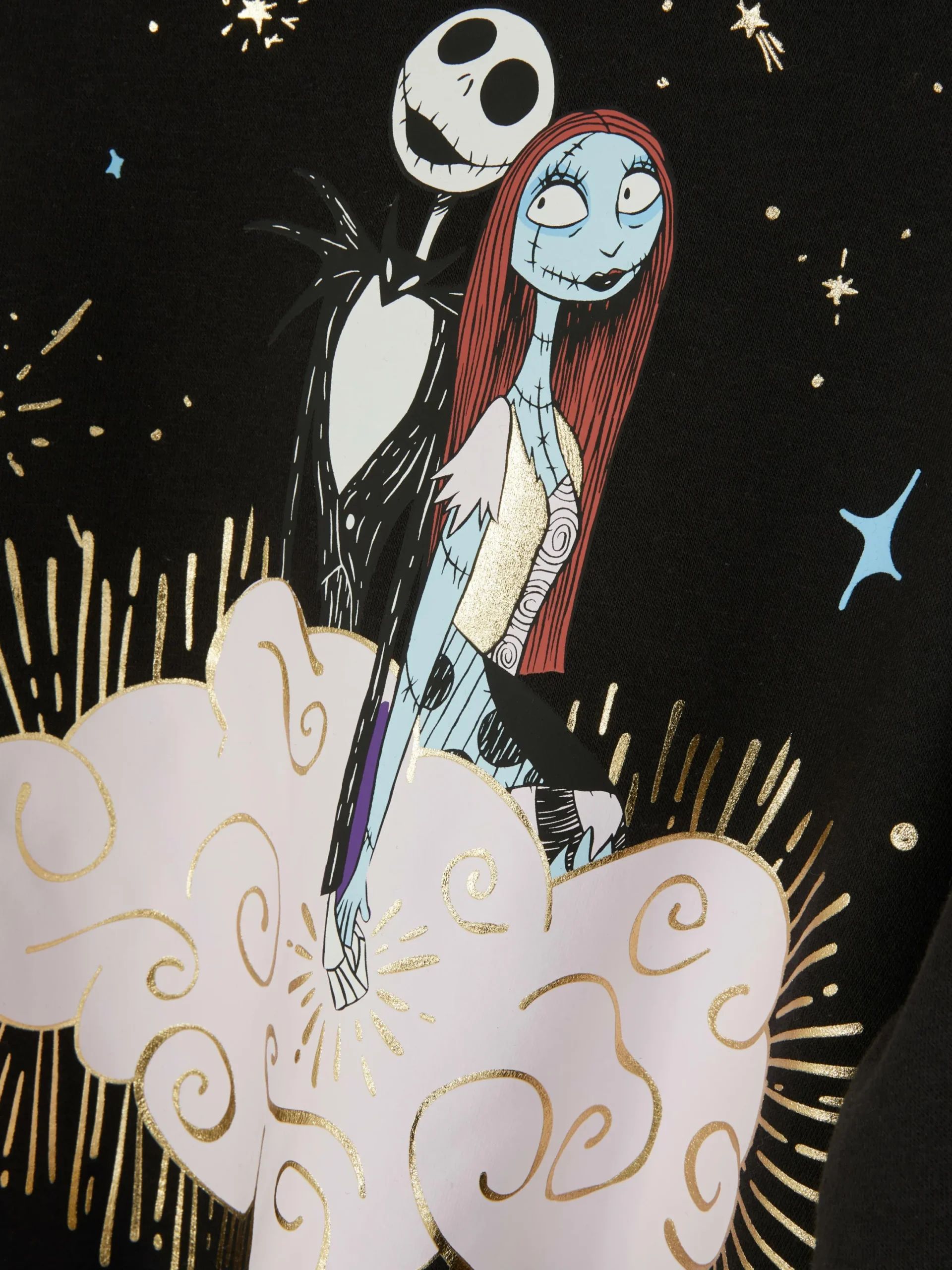 The Nightmare Before Christmas|Halloween Alle|Primark „Disney Tim Burton's The Nightmare Before Christmas Jack & Sally“ Hoodie Schwarz