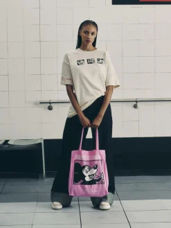 Taschen Und Portemonnaies|Primark „Disney“ Tragetasche Von Keith Haring Rosa