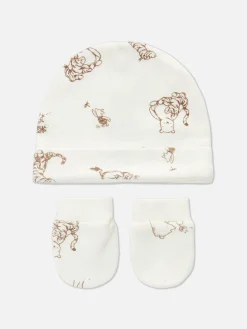 Mützen Und Handschuhe|Primark „Disney Winnie Puuh“ Mütze Und Fäustlinge Für Babys Weiß
