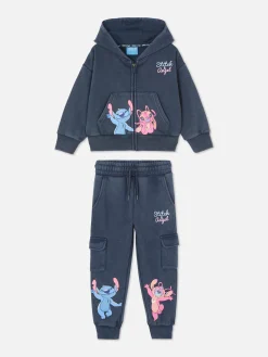 Sets Und Outfits|Primark „Disneys Stitch“ Hoodie Und Jogginghose Im Set Anthrazitfarben