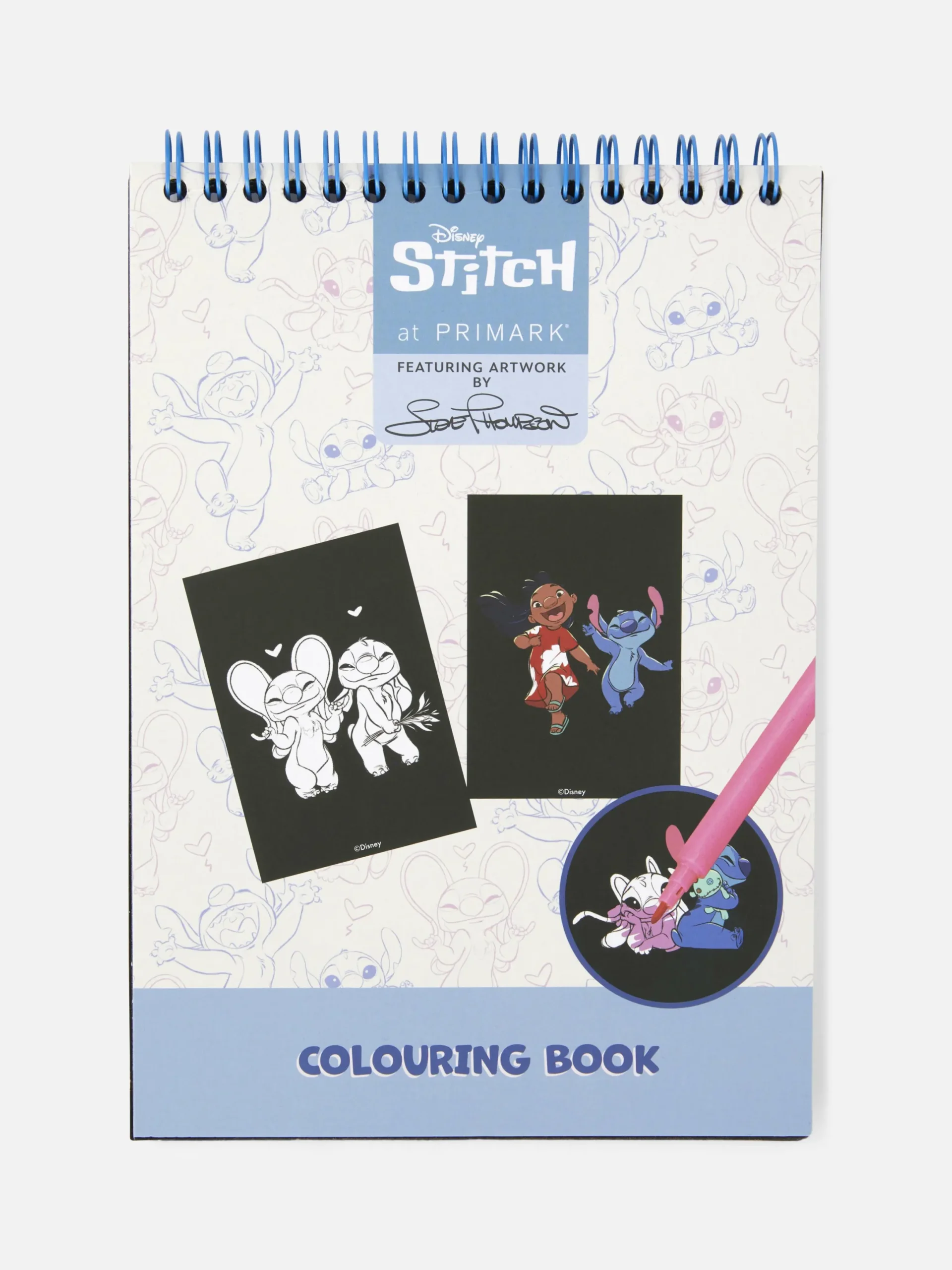 Basteln Und Handarbeiten|Primark „Disneys Stitch“ Malbuch Rosa