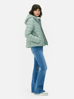 Jacken Und Mäntel|Primark Dünne Pufferjacke Mit Kapuze Grün