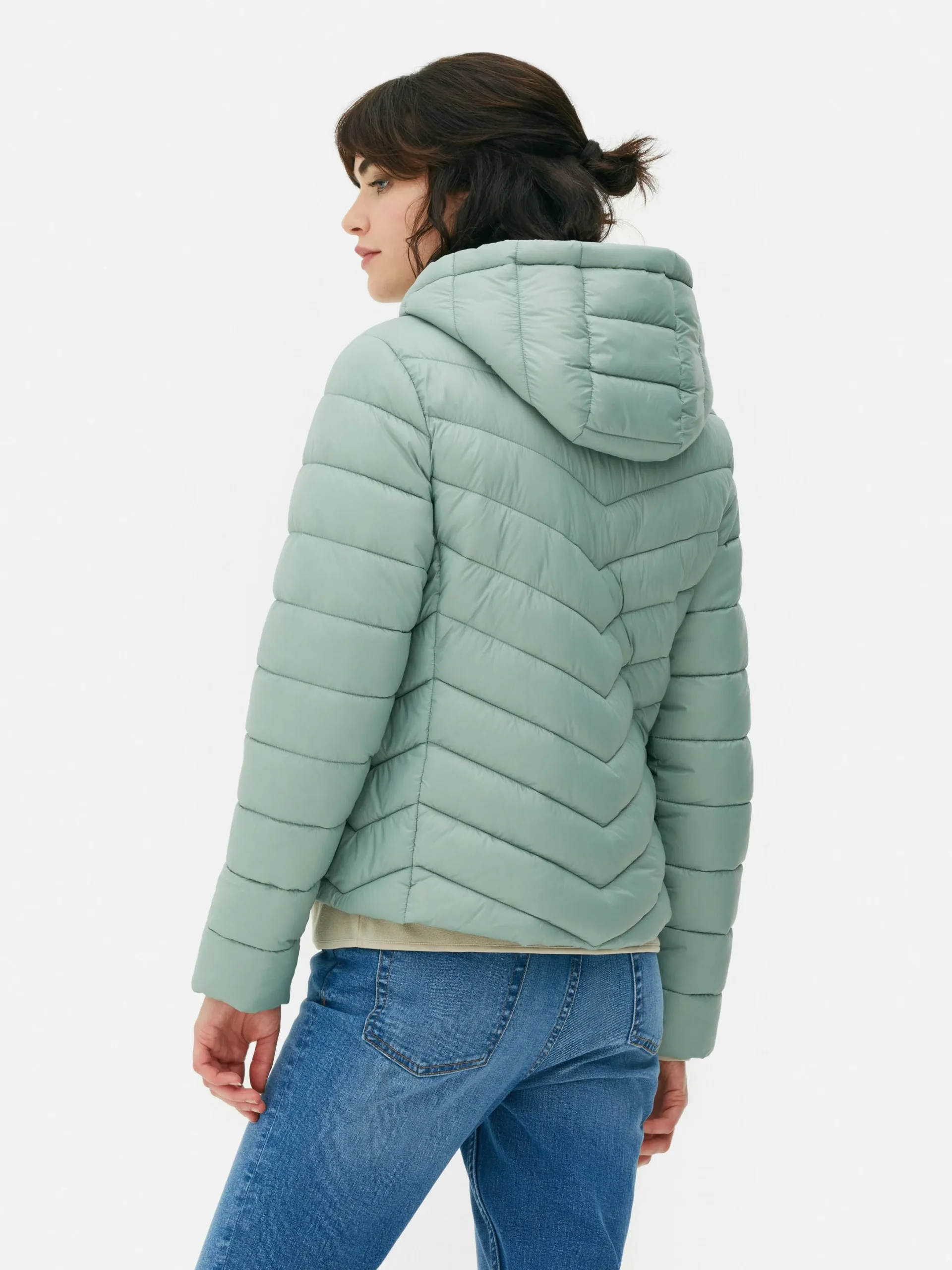 Jacken Und Mäntel|Primark Dünne Pufferjacke Mit Kapuze Grün