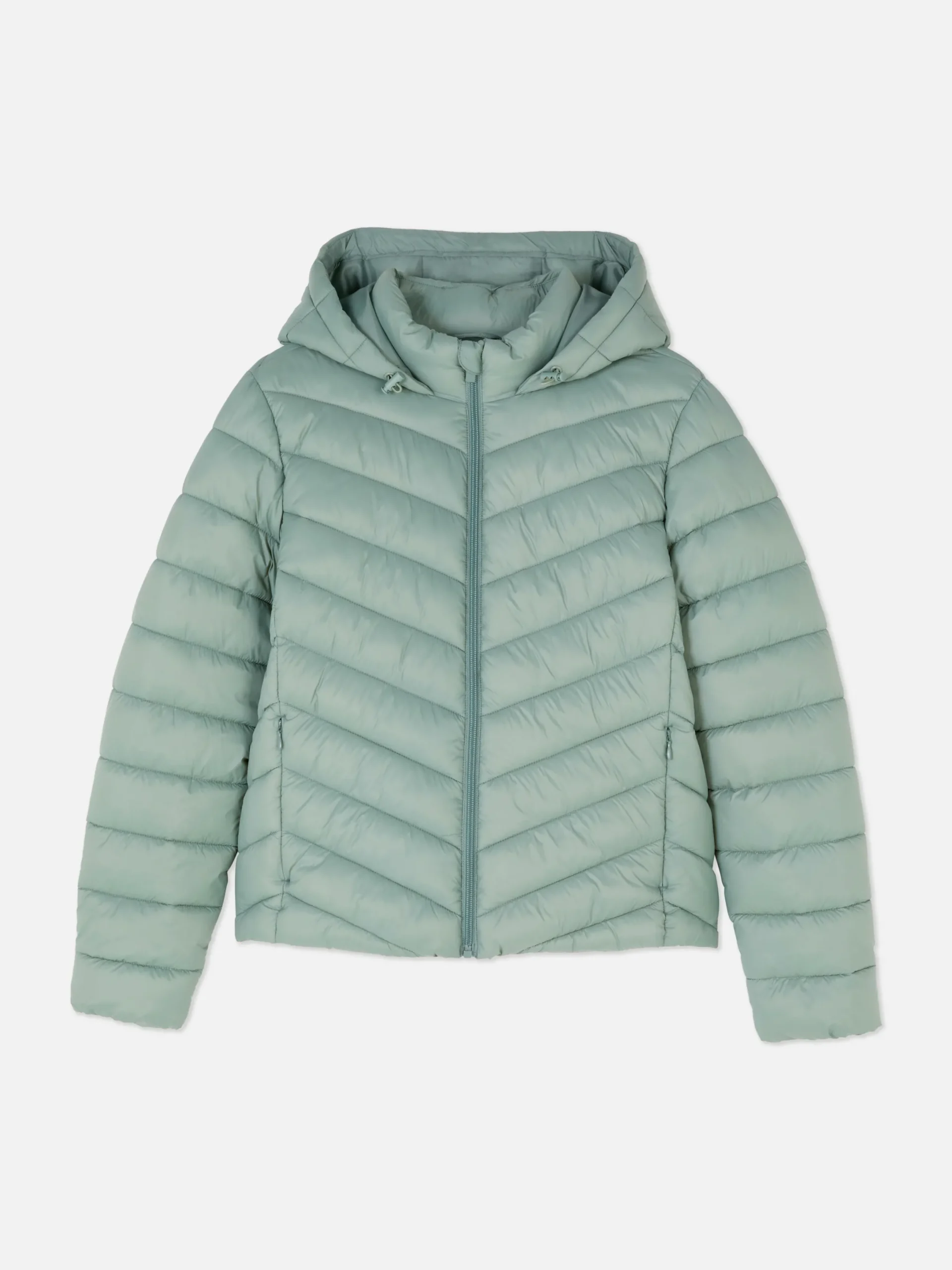 Jacken Und Mäntel|Primark Dünne Pufferjacke Mit Kapuze Grün