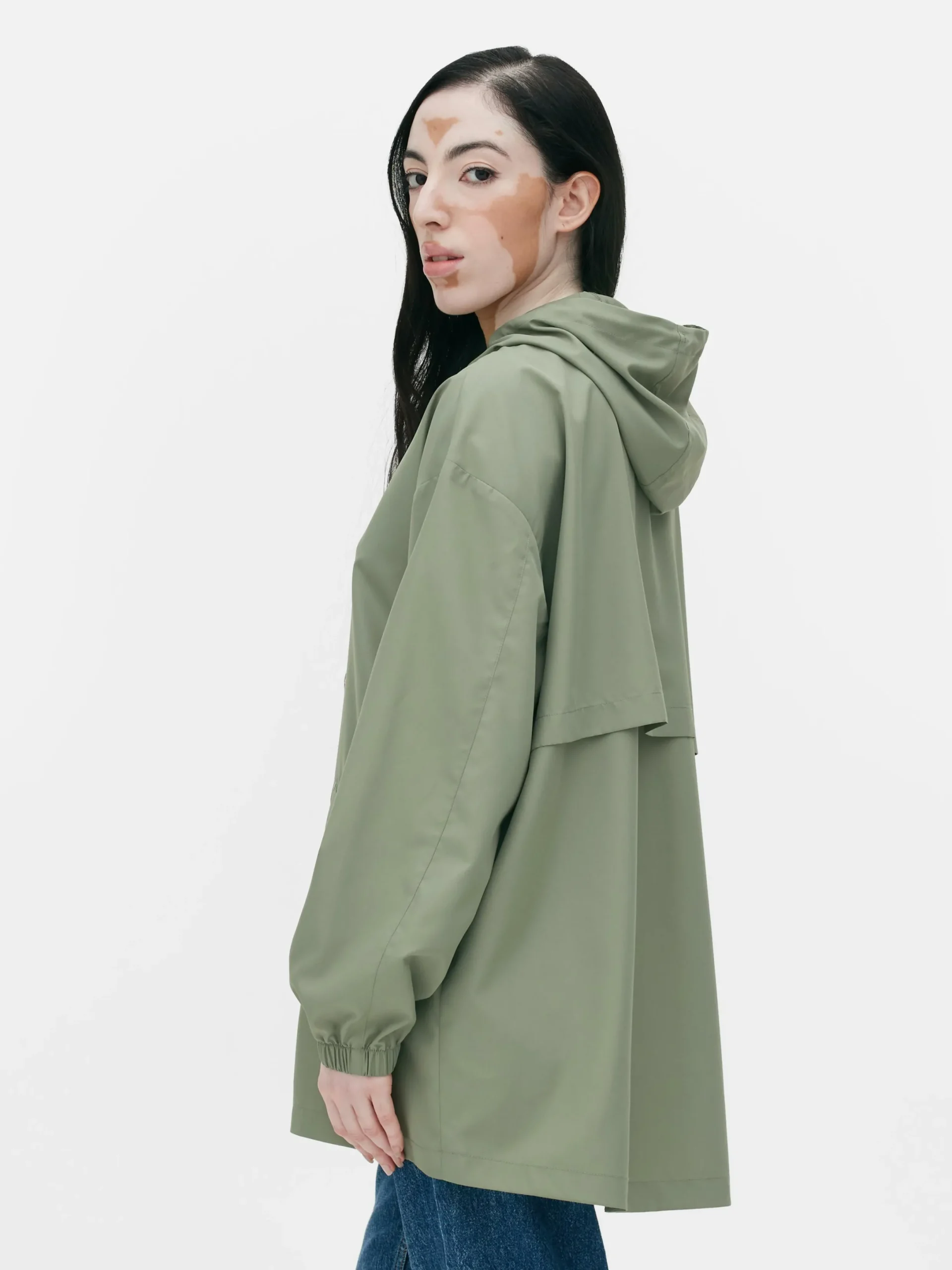 Jacken Und Mäntel|Primark Dünner Parka-Regenmantel Mit Kapuze Hellgrün