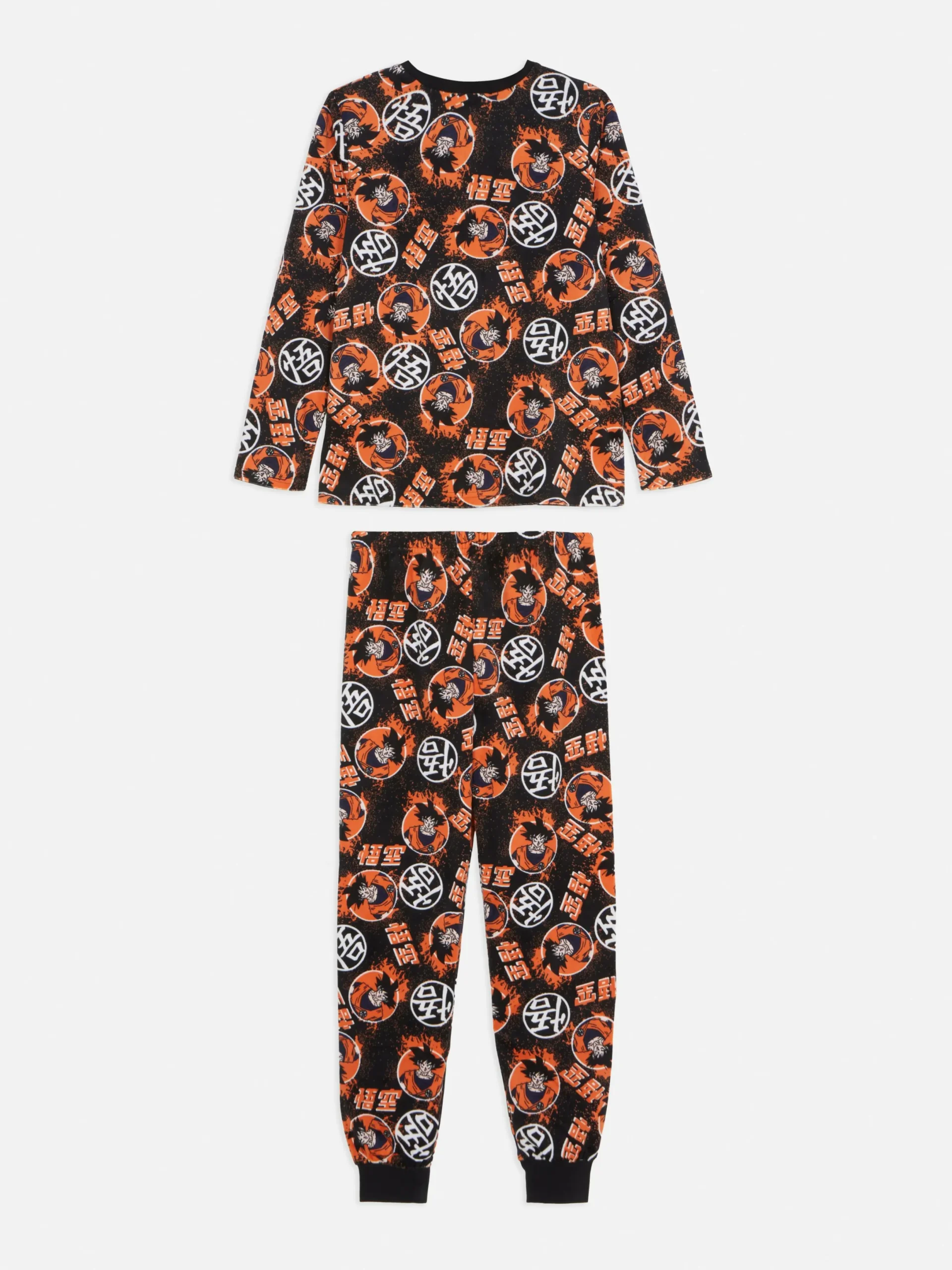 Schlafanzüge Und Nachtwäsche|Primark „Dragon Ball Z“ Fleece-Schlafanzug Schwarz
