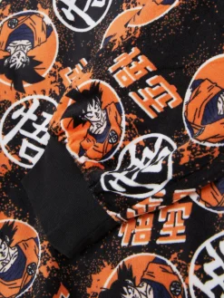 Schlafanzüge Und Nachtwäsche|Primark „Dragon Ball Z“ Fleece-Schlafanzug Schwarz