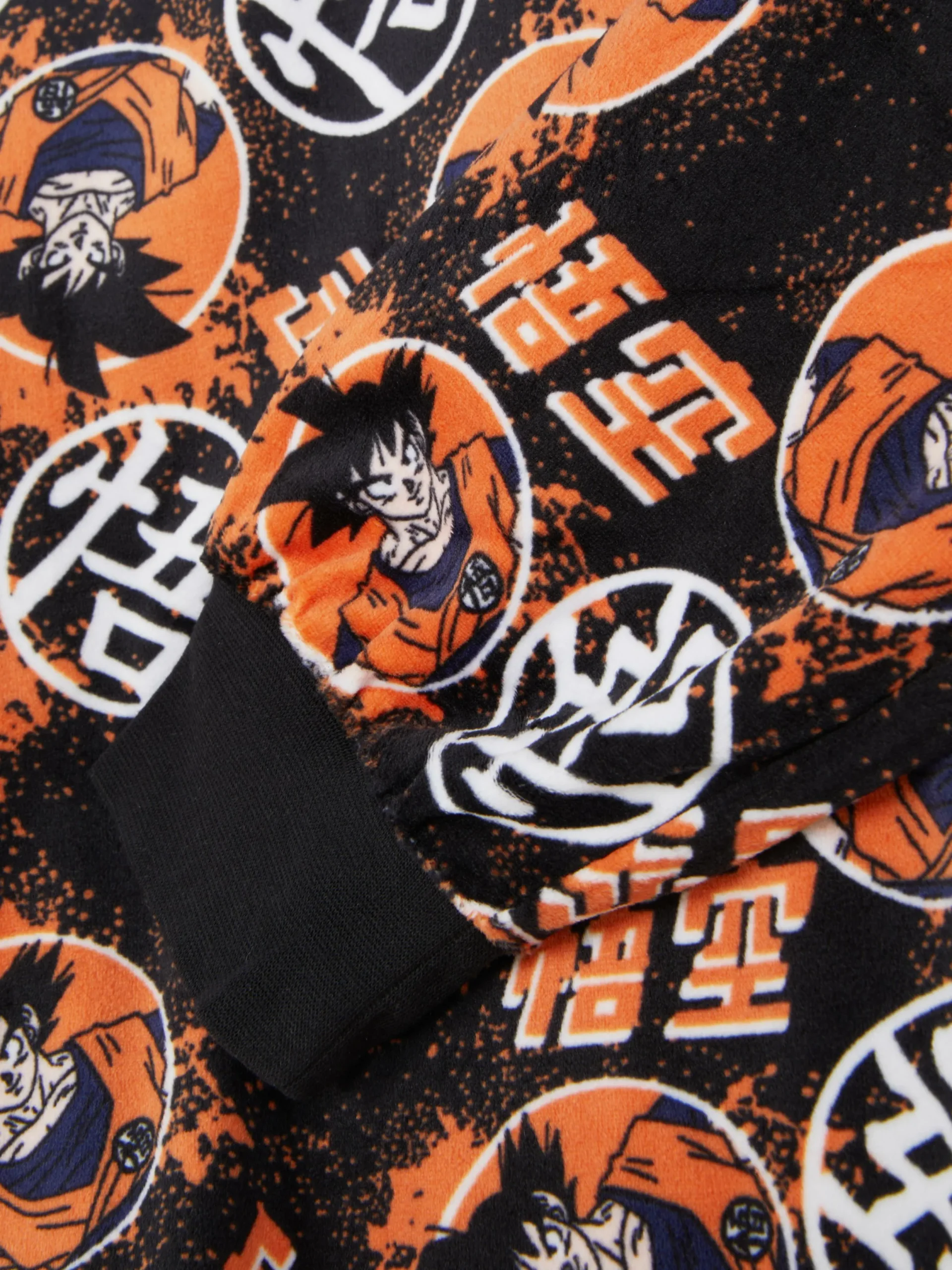Schlafanzüge Und Nachtwäsche|Primark „Dragon Ball Z“ Fleece-Schlafanzug Schwarz