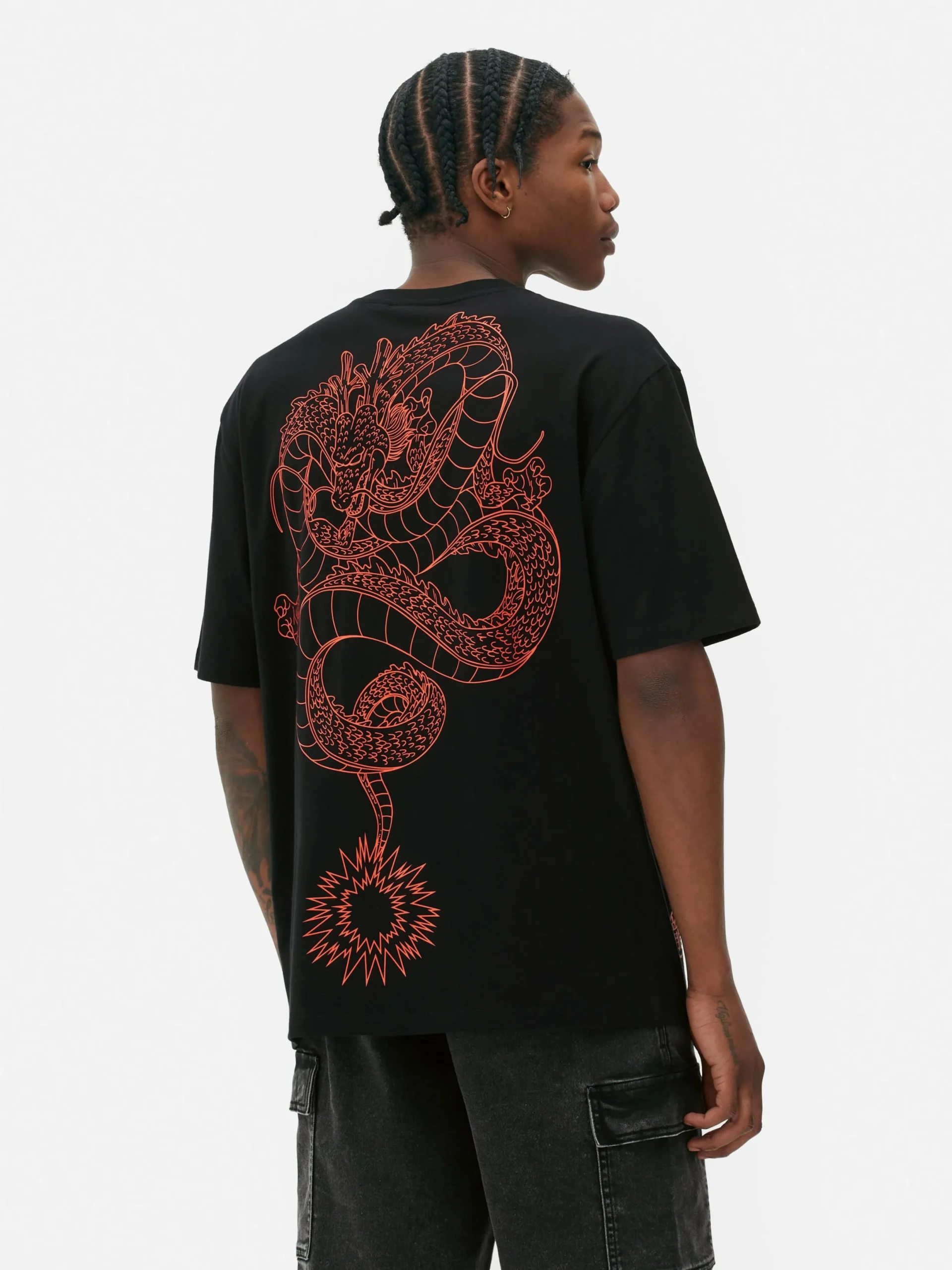 Grafik-T-Shirts Und -Sweatshirts|Tops Und T-Shirts|Primark „Dragon Ball Z Shenlong“ T-Shirt Schwarz
