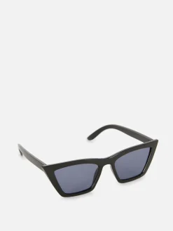 Sonnenbrillen|Primark Eckige Katzenaugen-Sonnenbrille Schwarz