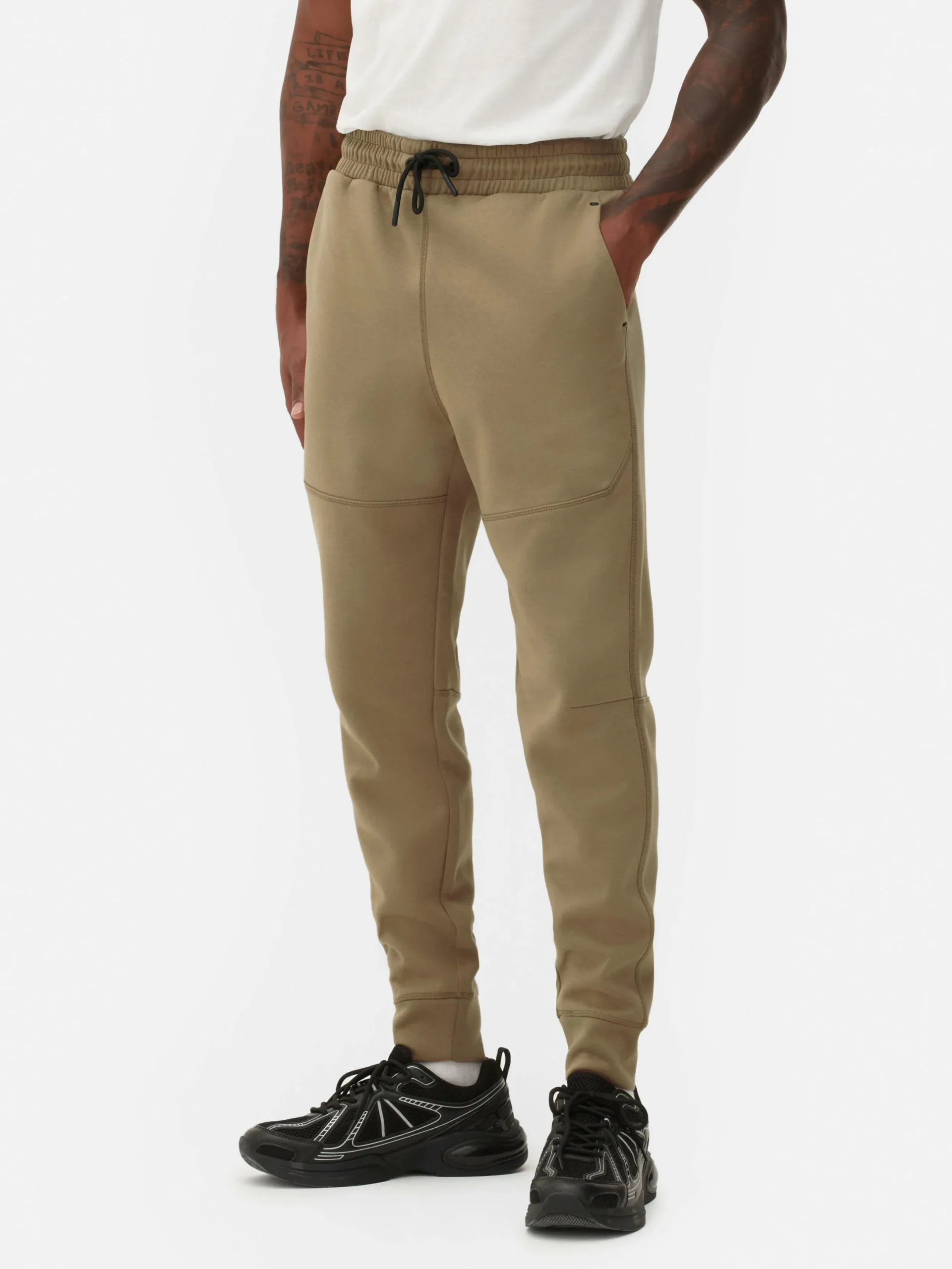 Sportbekleidung|Jogginghosen|Primark Eingefasste Slim-Fit-Jogginghose Steinfarben