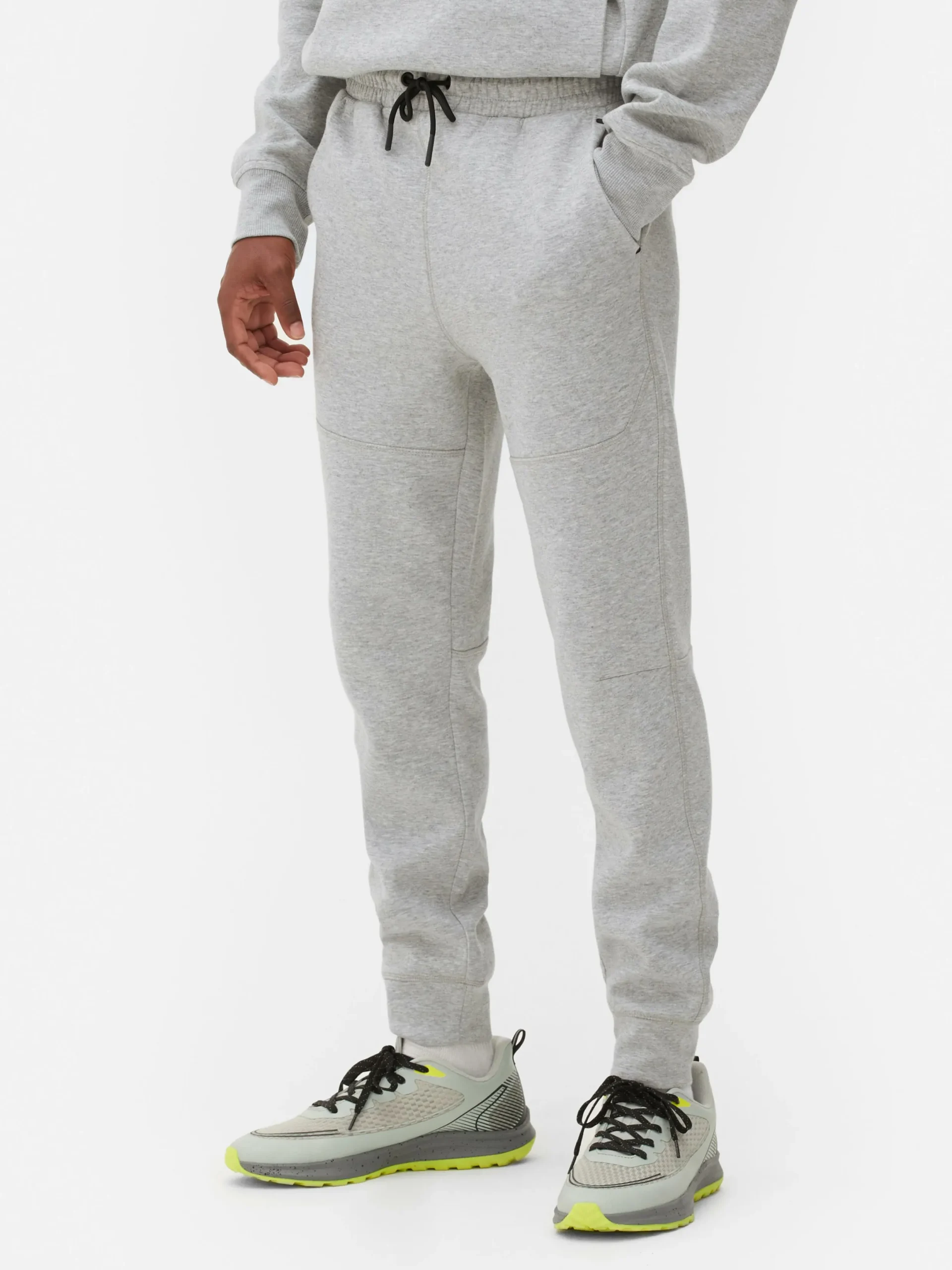Sportbekleidung|Jogginghosen|Primark Eingefasste Slim-Fit-Jogginghose Grau meliert