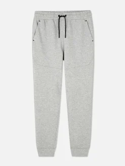 Sportbekleidung|Jogginghosen|Primark Eingefasste Slim-Fit-Jogginghose Grau meliert