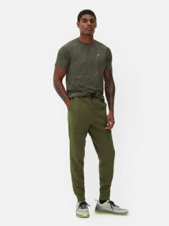 Sportbekleidung|Jogginghosen|Primark Eingefasste Slim-Fit-Jogginghose Khakifarben