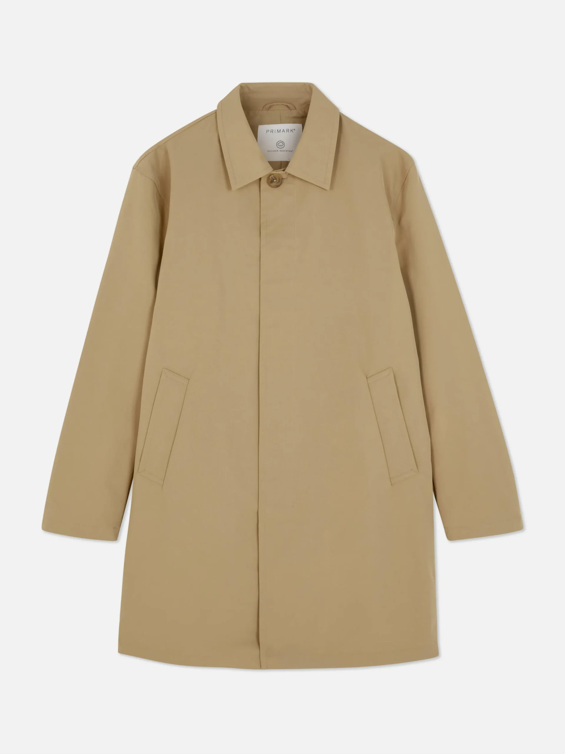 Jacken Und Mäntel|Primark Einreihiger, Langer Mac Beige