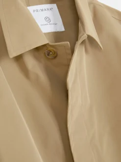 Jacken Und Mäntel|Primark Einreihiger, Langer Mac Beige