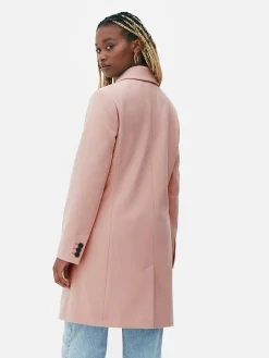 Jacken Und Mäntel|Primark Einreihiger Mantel Rosa