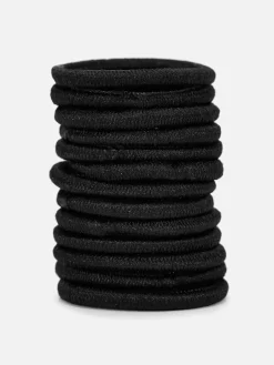 Haarschmuck|Primark Elastische Mini-Haargummis, 60er-Pack Schwarz