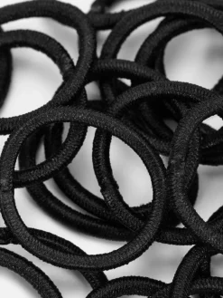 Haarschmuck|Primark Elastische Mini-Haargummis, 60er-Pack Schwarz