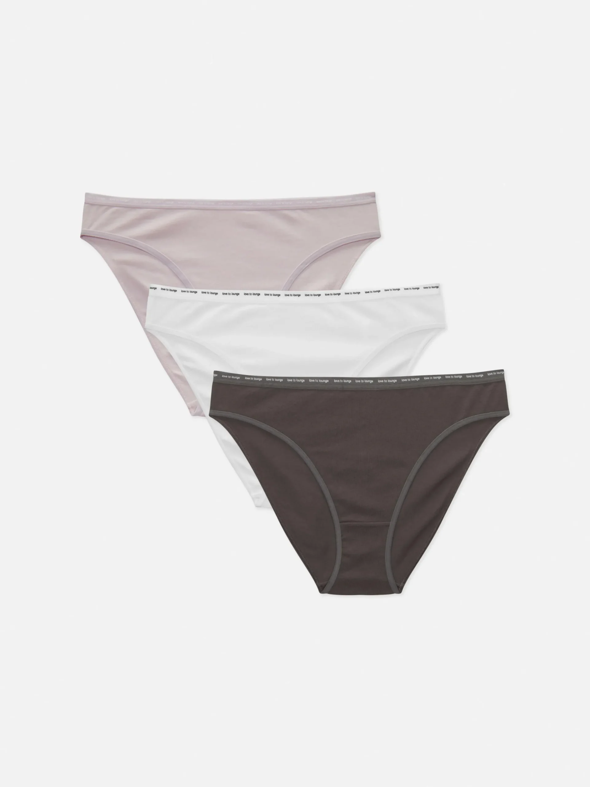 Slips|Primark Elastische Stretch-Minislips, 3er-Pack Lilafarben