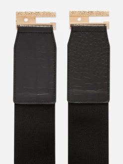 Gürtel|Primark Elastischer Gürtel In Kroko-Optik Schwarz