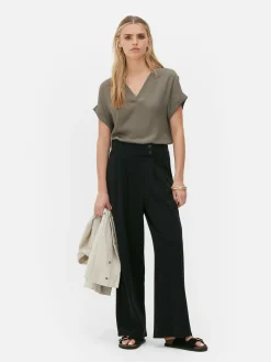 Jogginghosen|Primark Elegante Jogginghose Mit Geradem Bein Schwarz