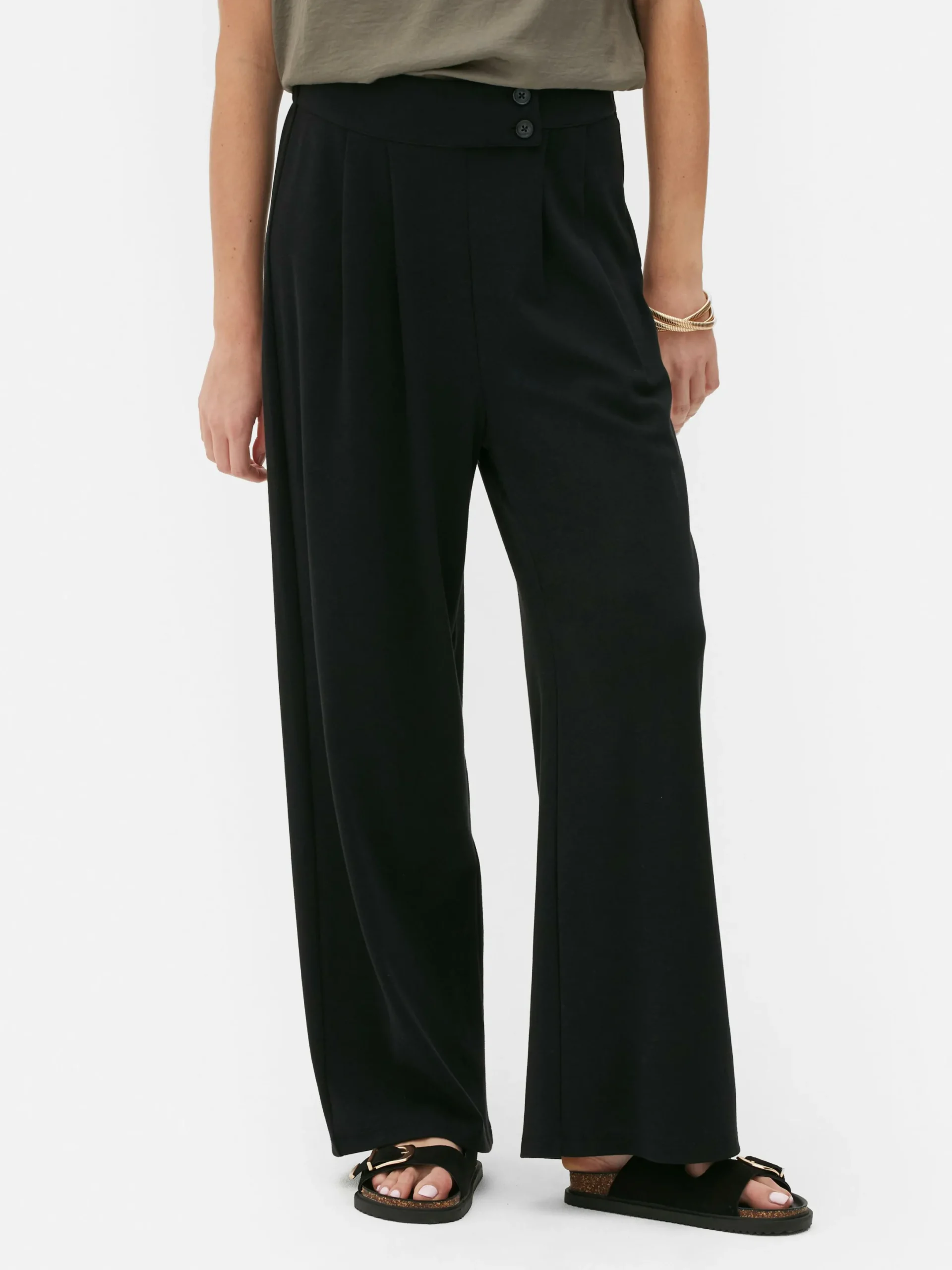 Jogginghosen|Primark Elegante Jogginghose Mit Geradem Bein Schwarz