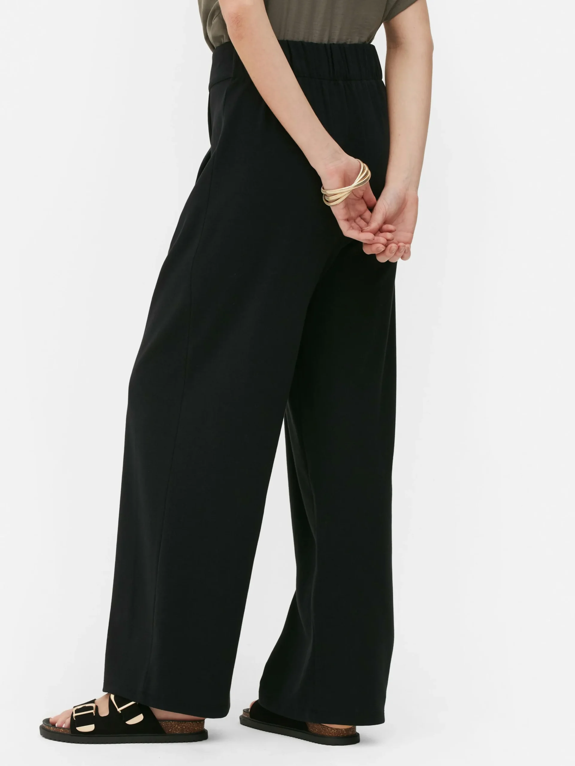 Jogginghosen|Primark Elegante Jogginghose Mit Geradem Bein Schwarz