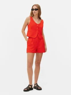 Shorts|Primark Elegante Shorts Knallrot