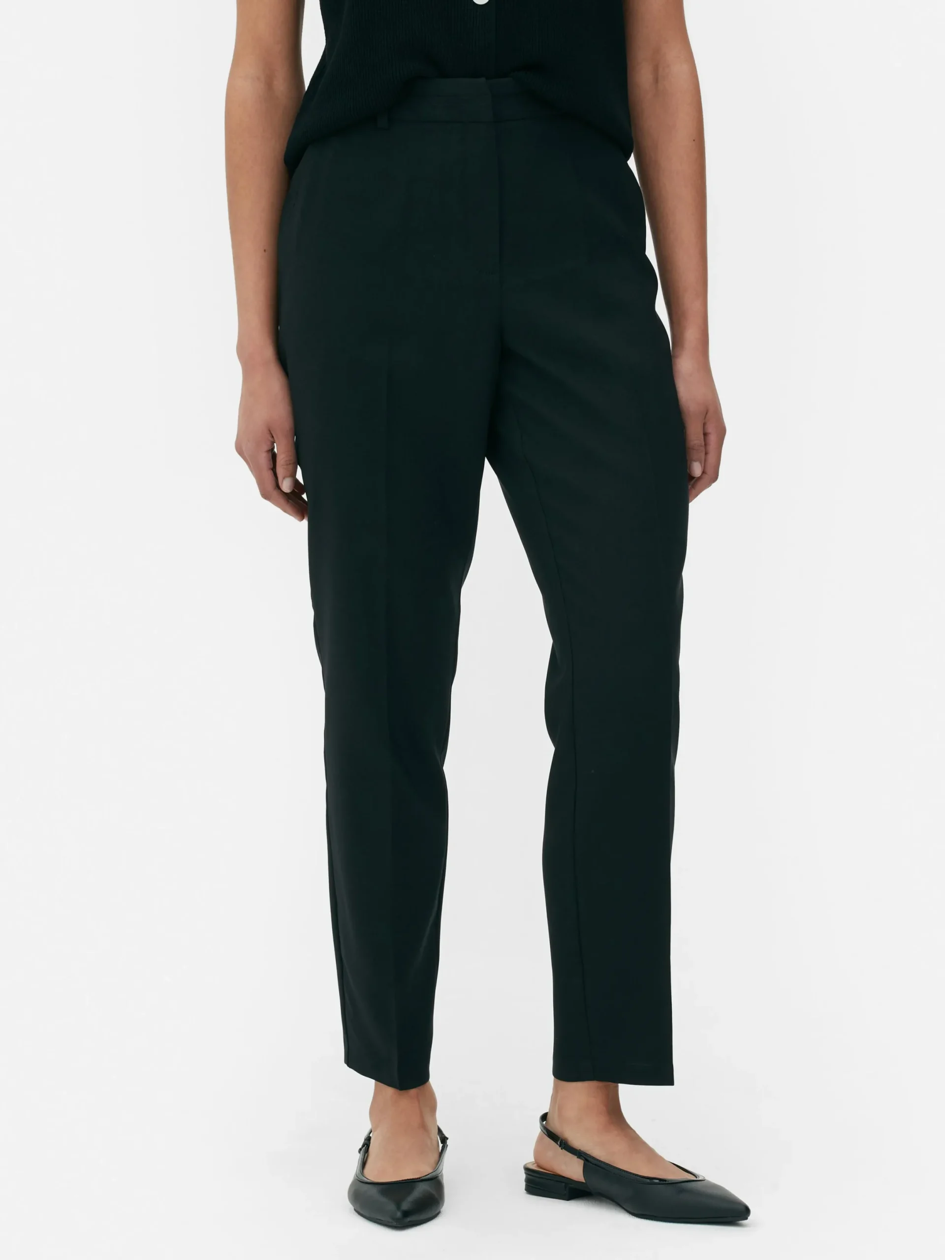 Hosen Und Leggings|Primark Elegante Slim-Fit-Hose Schwarz