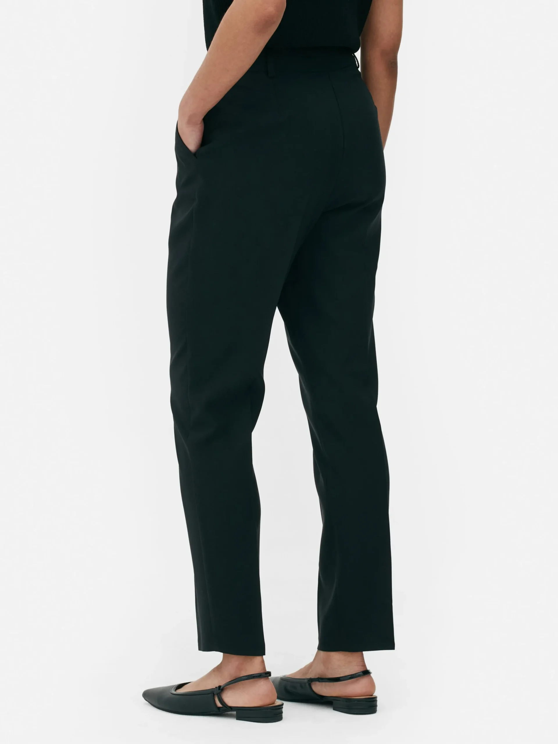 Hosen Und Leggings|Primark Elegante Slim-Fit-Hose Schwarz