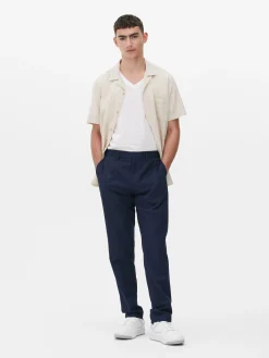 Hosen|Primark Elegante Twillhose Marineblau
