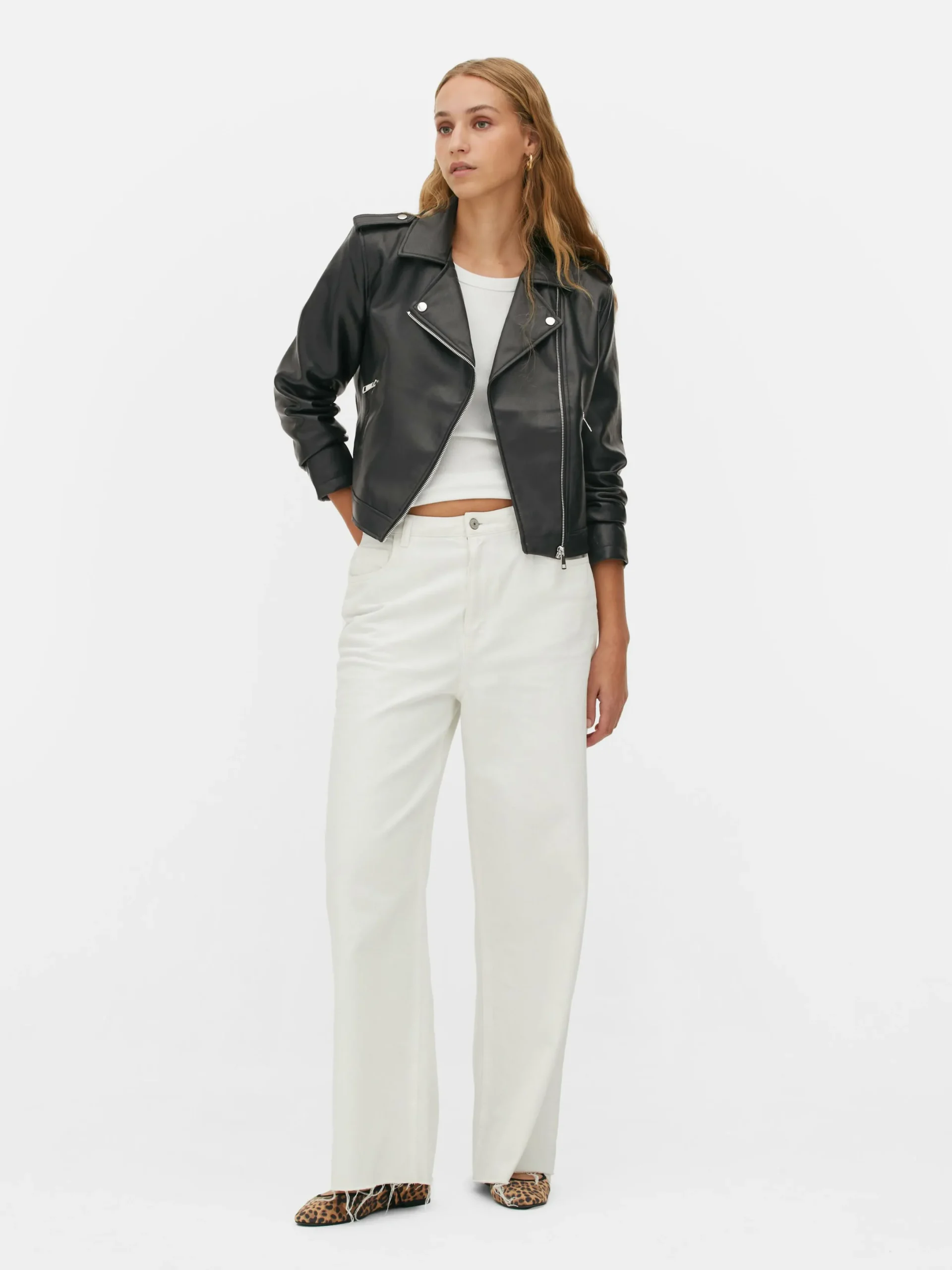 Jacken Und Mäntel|Primark Essential Bikerjacke Aus Kunstleder Schwarz 2