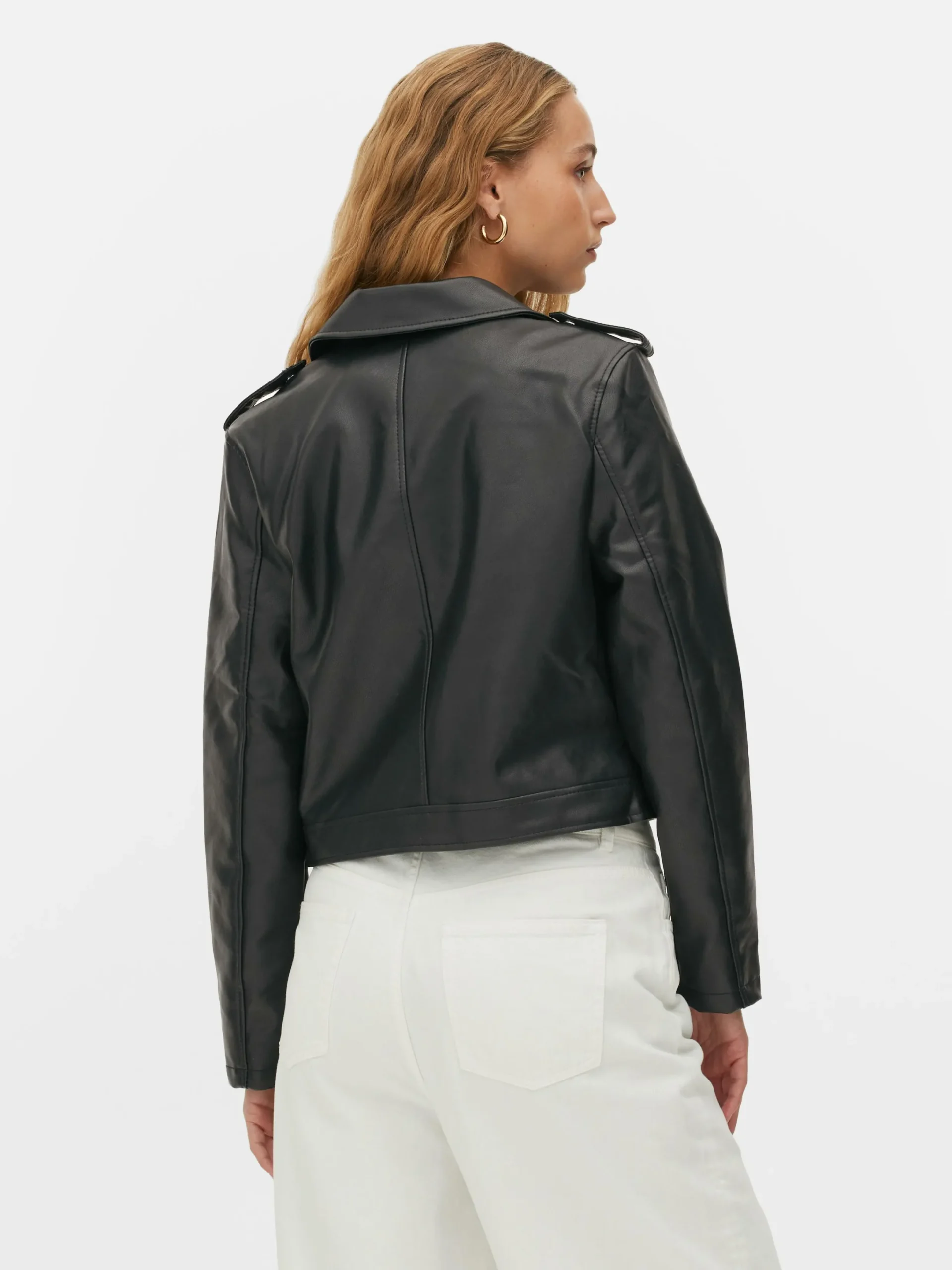 Jacken Und Mäntel|Primark Essential Bikerjacke Aus Kunstleder Schwarz 2