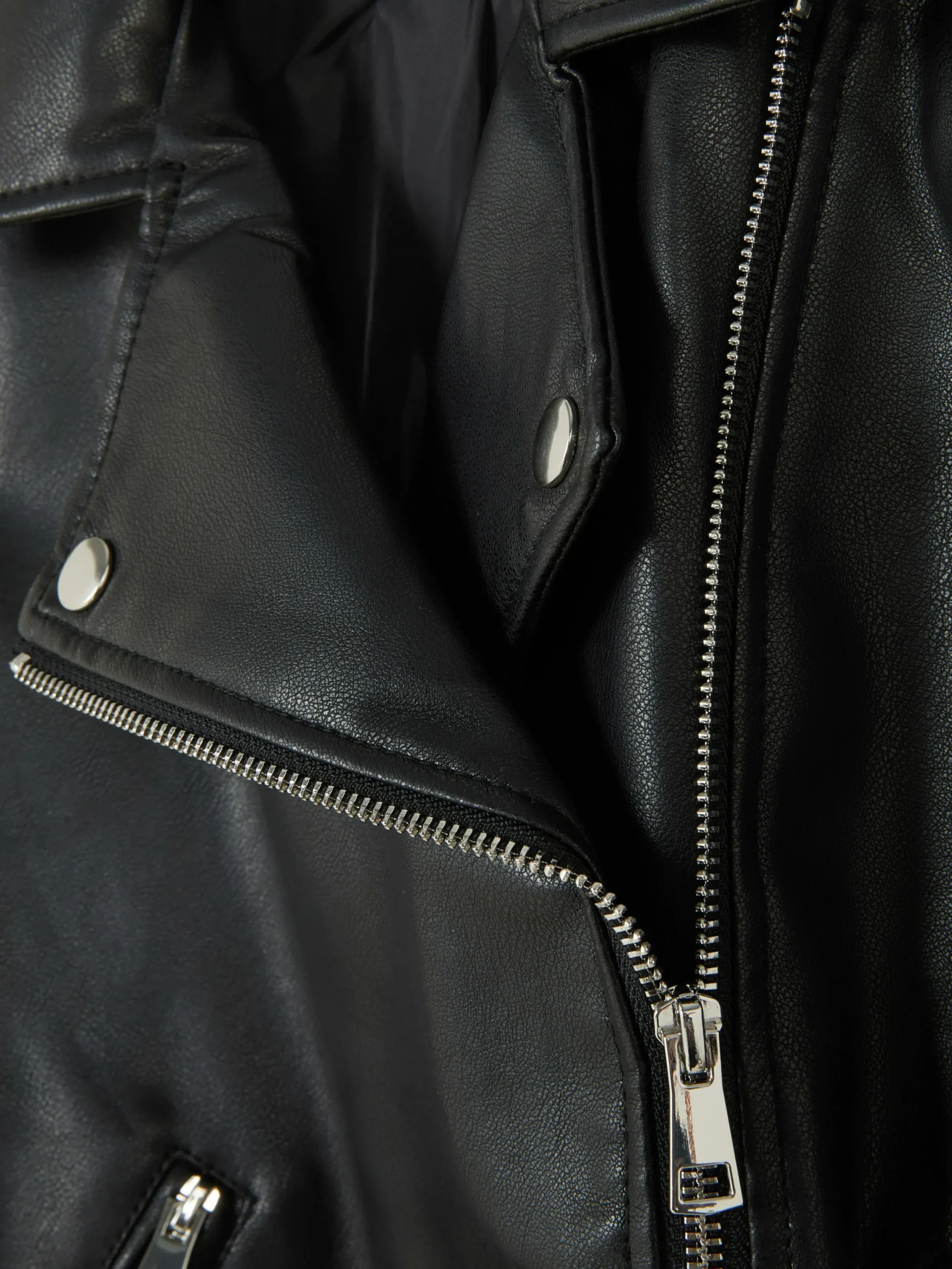 Jacken Und Mäntel|Primark Essential Bikerjacke Aus Kunstleder Schwarz 2
