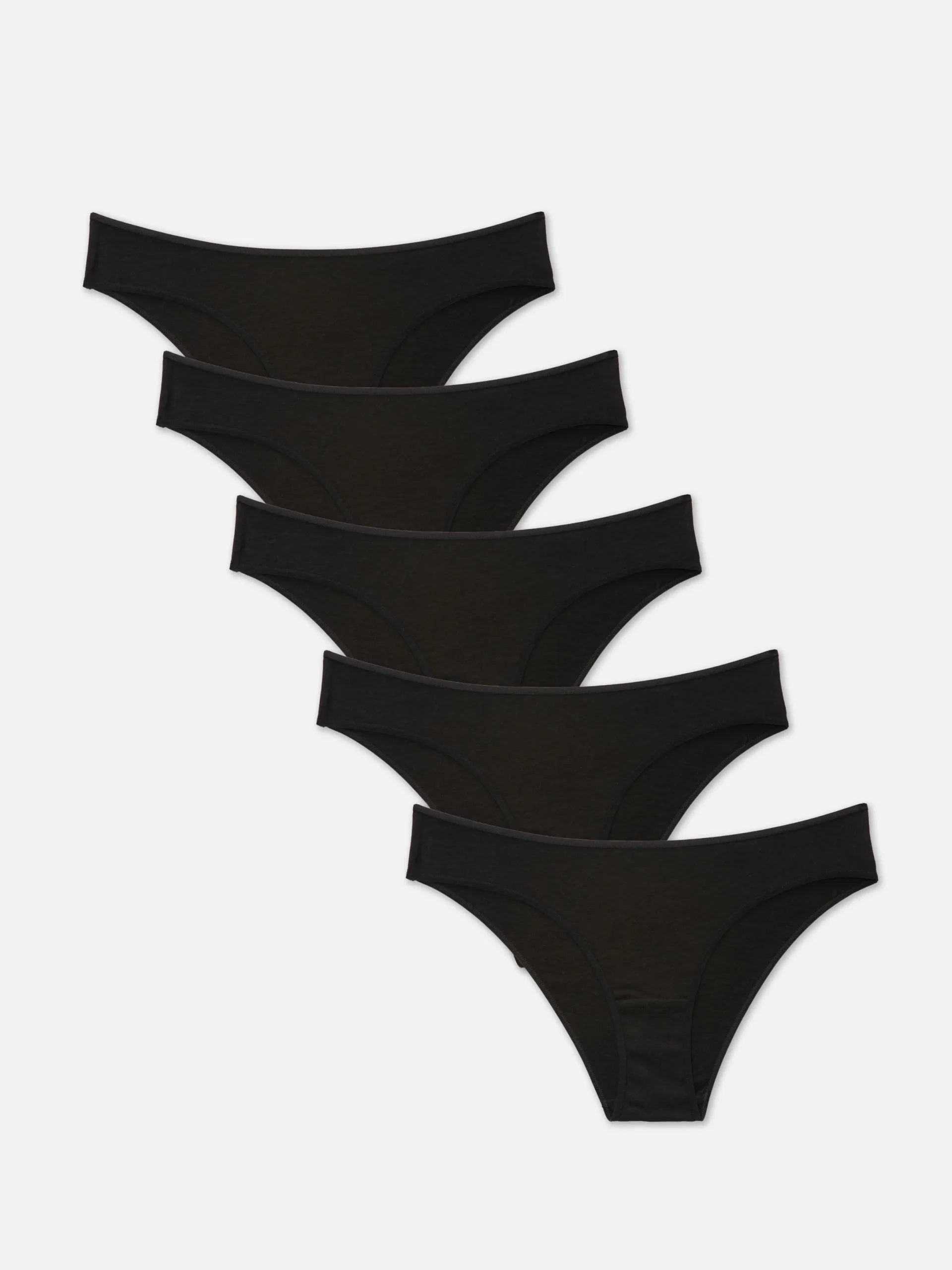 Slips|Primark Essential Brazil-Slips, 5er-Pack Schwarz