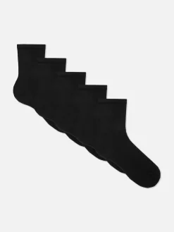 Socken|Primark Essential Crew-Socken, 5er-Pack Schwarz
