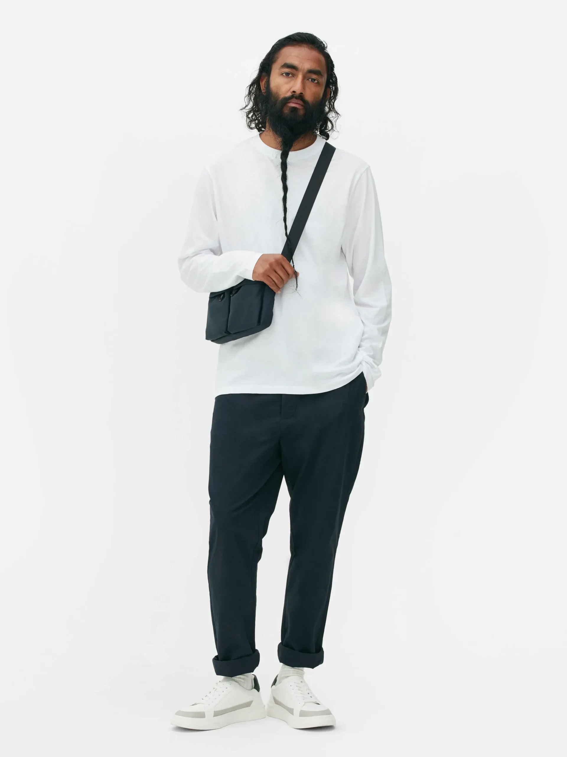 Tops Und T-Shirts|Primark Essential Langarmshirt Weiß
