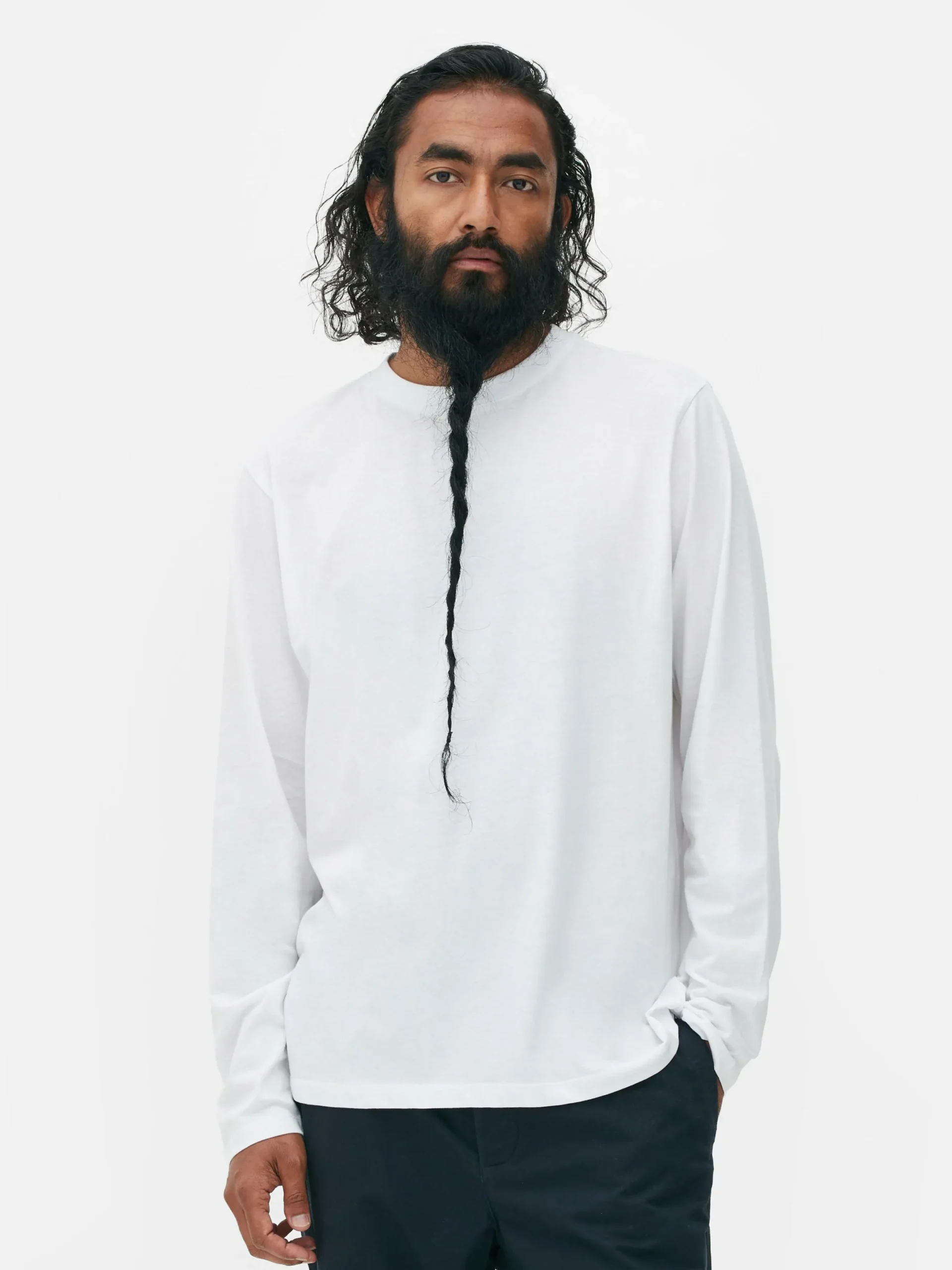 Tops Und T-Shirts|Primark Essential Langarmshirt Weiß