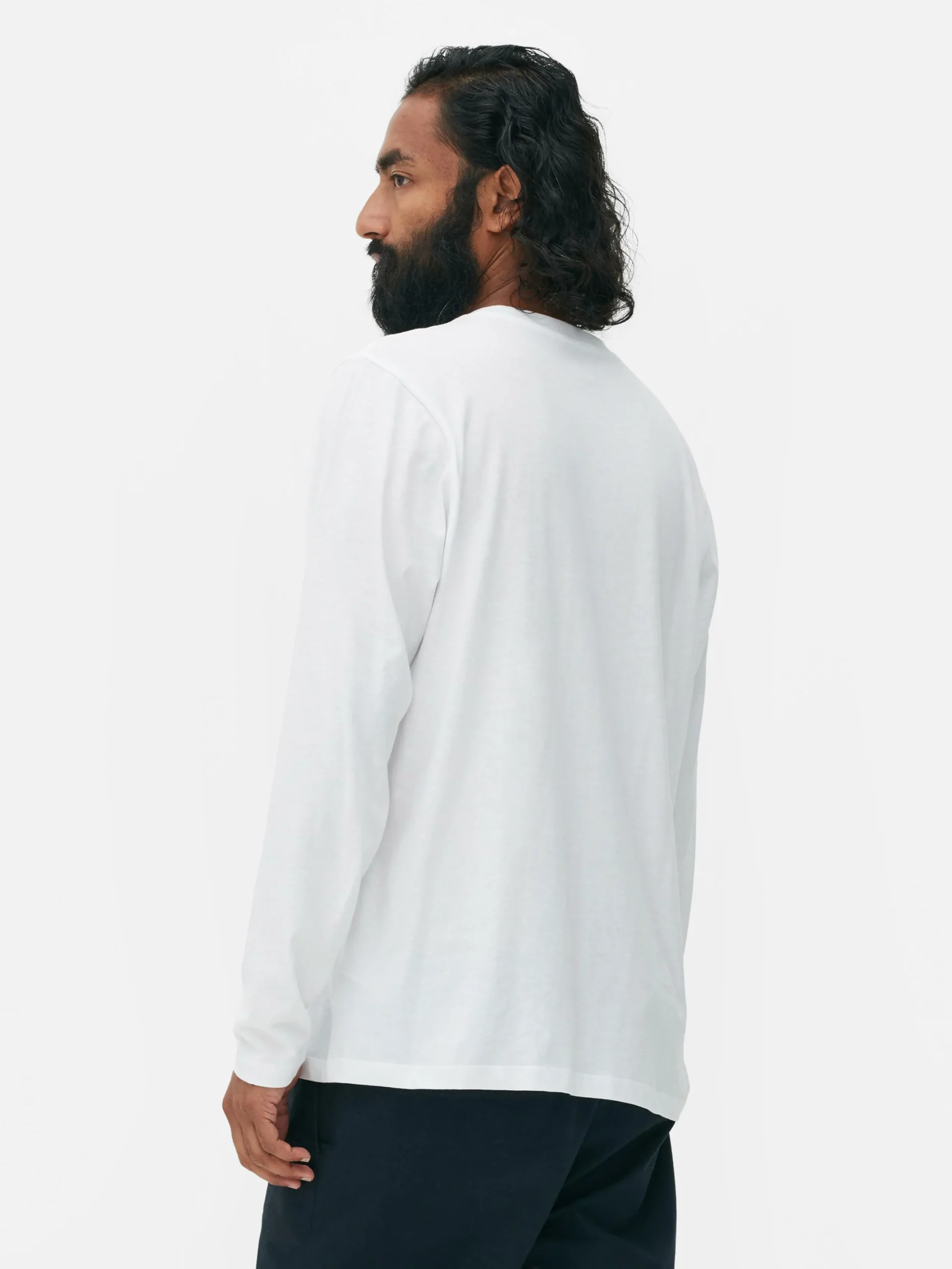 Tops Und T-Shirts|Primark Essential Langarmshirt Weiß