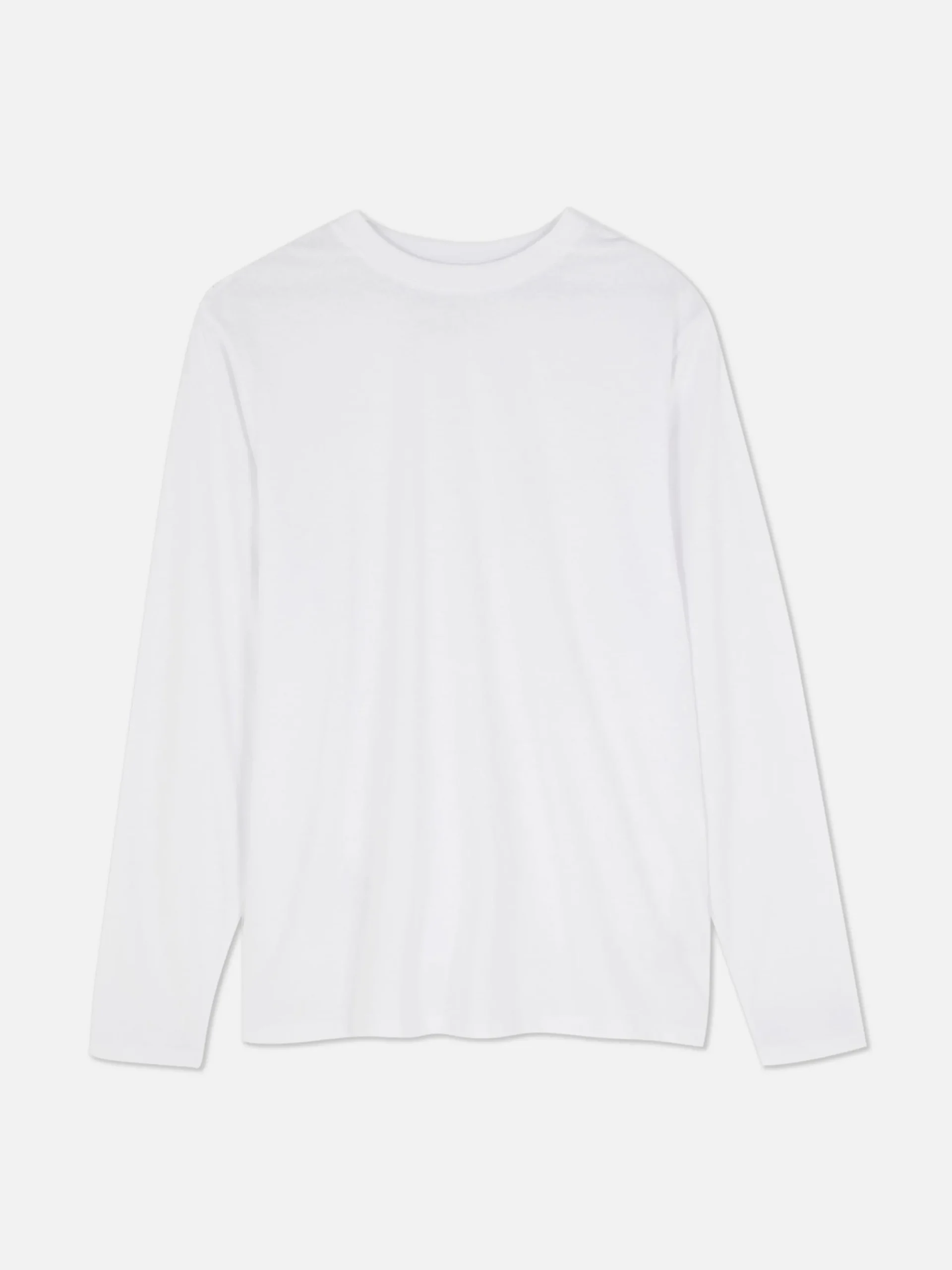 Tops Und T-Shirts|Primark Essential Langarmshirt Weiß
