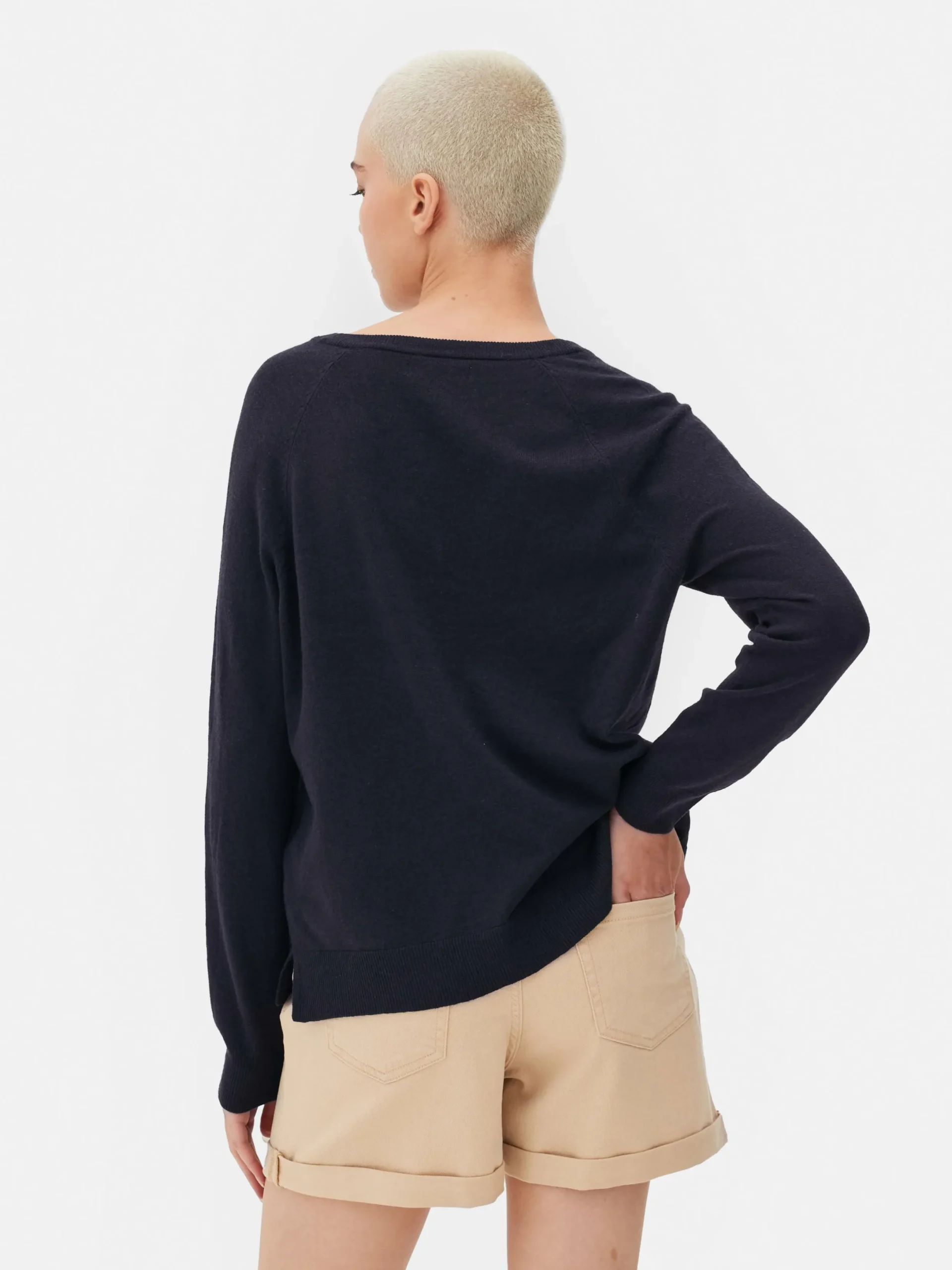 Pullover Und Cardigans|Primark Essential Pullover Mit V-Ausschnitt Marineblau