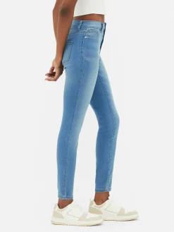 Denim|Jeans|Primark Essential Skinny-Jeans Mit Mittelhohem Bund Mittelblau