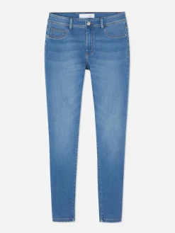 Denim|Jeans|Primark Essential Skinny-Jeans Mit Mittelhohem Bund Mittelblau