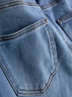 Denim|Jeans|Primark Essential Skinny-Jeans Mit Mittelhohem Bund Mittelblau