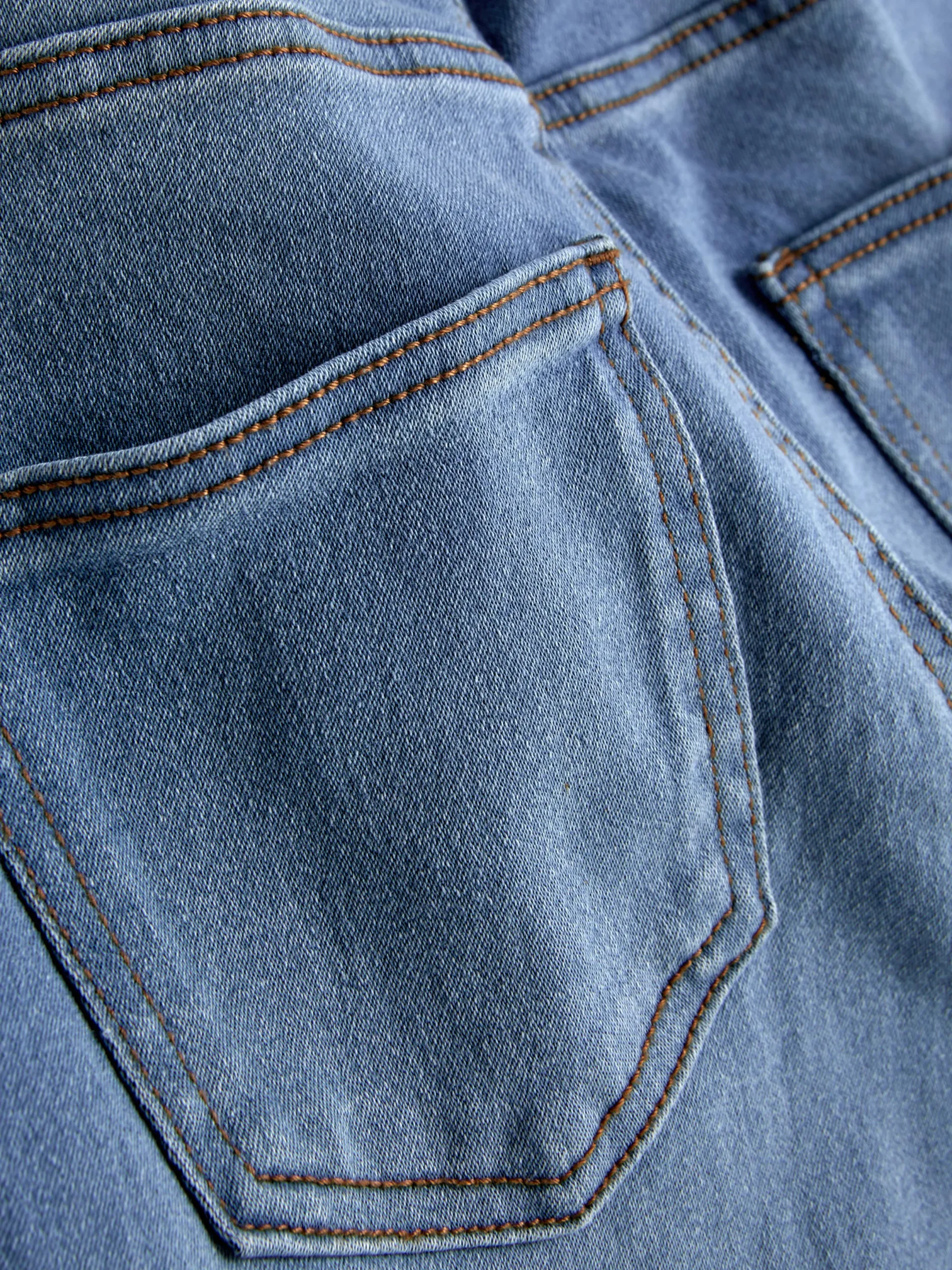 Denim|Jeans|Primark Essential Skinny-Jeans Mit Mittelhohem Bund Mittelblau