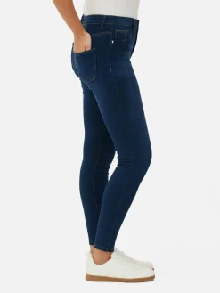 Denim|Jeans|Primark Essential Skinny-Jeans Mit Mittelhohem Bund Indigoblau