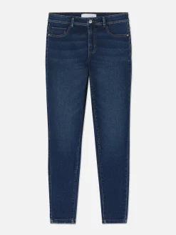 Denim|Jeans|Primark Essential Skinny-Jeans Mit Mittelhohem Bund Indigoblau