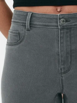 Denim|Jeans|Primark Essential Skinny-Jeans Mit Mittelhohem Bund Grau
